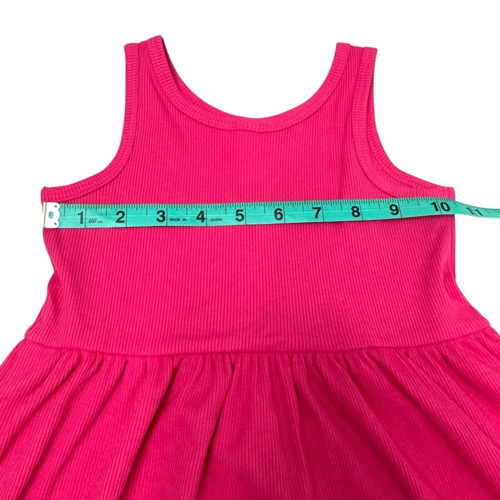 4T girls Hot Pink Summer No Sleeve Dress NWT Cat & Jack - Picture 3 of 6
